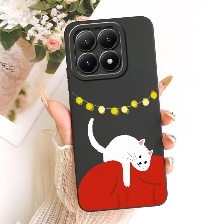 Чехол для Xiaomi 15T Pro 5G Милый Кот Утка Мультяшная Обложка Мягкий Силикон Матовый Чехол для Телефона Для Xiaomi Mi 15T Pro 15TPro Mi15T 5G Сумки