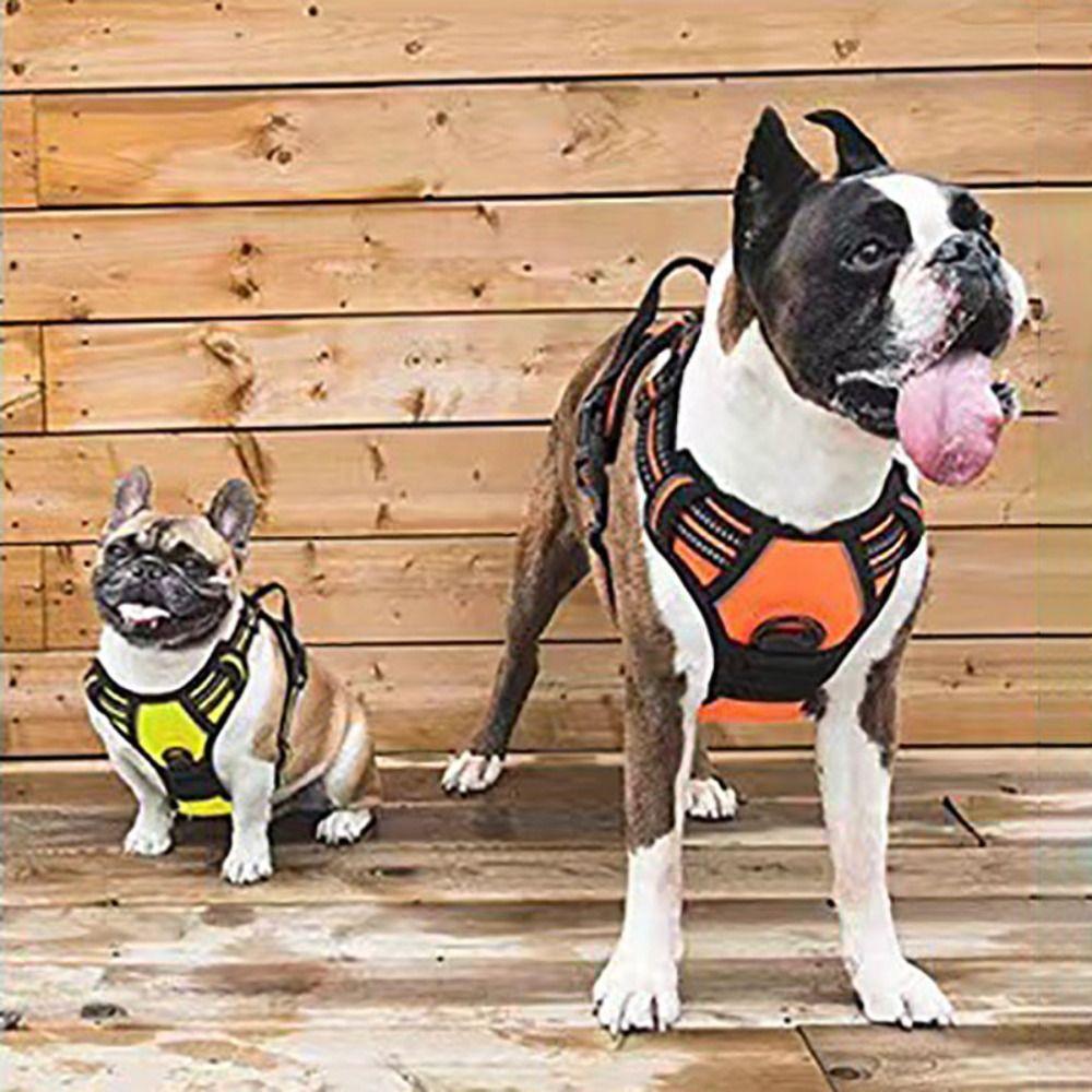 Reflective No Pull Dog Harness Vest Nylon Breathable Dog Chest Strap Adjustable Dog Leash Vest Large and Medium-sized Dog