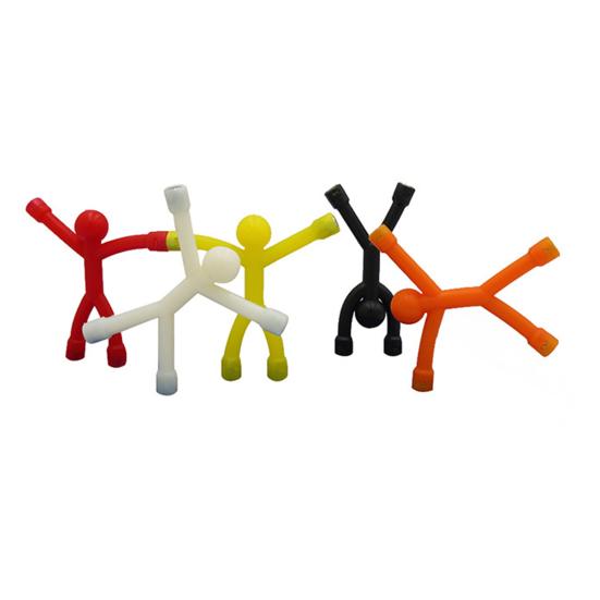 Магнитная игрушка «Человек», красочный гуманоидный магнит на холодильник, гибкая игрушка-фиджет для дома, офиса, путешествий, детей и взрослых, игрушка для снятия стресса, рождественский подарок