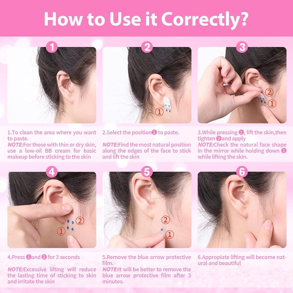 40-120 шт. V-образная лента для подтяжки лица от морщин и дряблости кожи, лифтинг-наклейки для лица, невидимые прозрачные тонкие пластыри для лица, инструмент для лифтинга