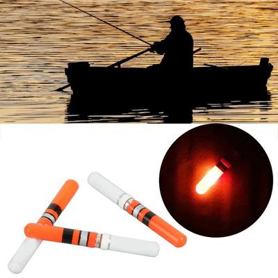 6PCS Cylindrical Fishing Float Lights LED Fishing Glow Sticks Portable Fishing Floats  Night Fishing