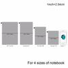 Fromthenon PVC Travelers Notebook Zipper Bag Storage Bag Card Holder Journal Supplies Planner Accessories Cute Stationery