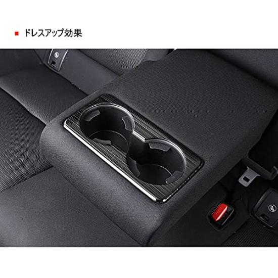 MEKOMEKO Rear Cup Holder for Mazda Rear Seat Cup Holder Interior Stainless Easy 1 Piece CX-30, Garnish, Panel, Scratch-Resistant Accessory, Steel,