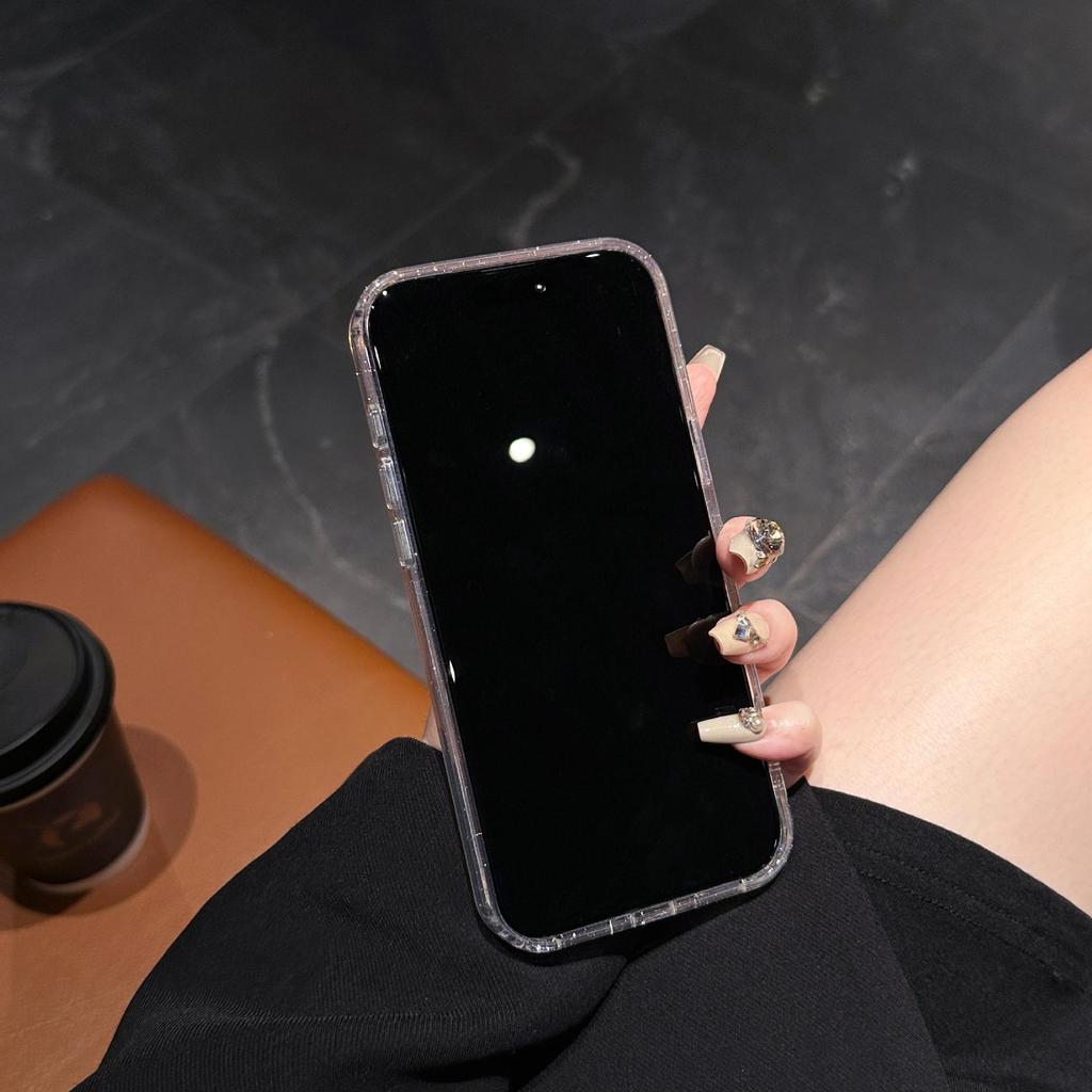 Совместимый Чехол со Звездным Глиттером для Apple 17 Pro Max iPhone 16 Акриловый Противоударный