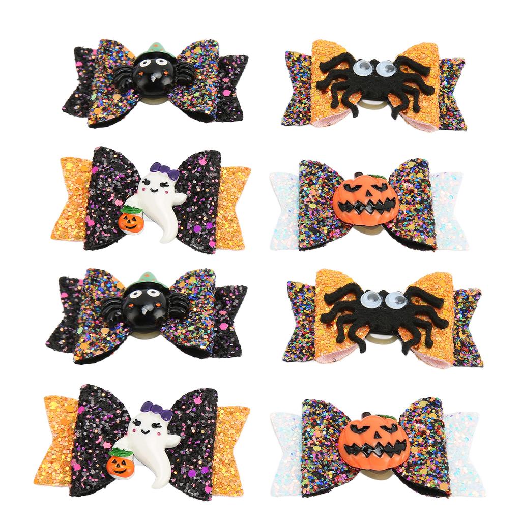 Бантики для волос для домашних животных на Хэллоуин, симпатичные, изысканные, для пучка волос для собак с резинкой для ухода за щенками, 8 шт.