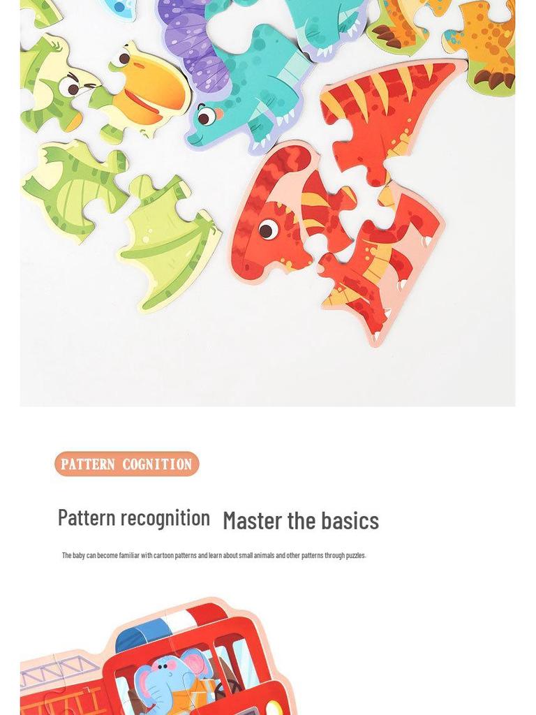 3+ Six-in-One Wooden Puzzle Box: Solid Wood Educational Toy for Girls and Boys, 60 Pieces