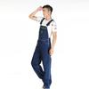 Men's Denim Overalls Large Size Straight Pants Dark Blue Jeans Loose Men's Work Clothes