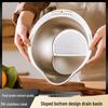 Multifunctional Stainless Steel Rice & Vegetable Washing Basket with Sieve