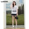 [Same as in the mall] Lagogo Lago Valley's new loose, slimming and versatile cartoon printed T-shirt for women