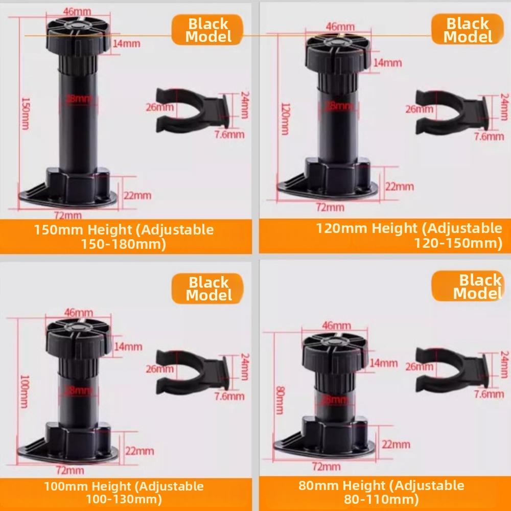 Heavy Duty Cupboard Foot Load Bearing Bracket Plinth Feet High Quality Cabinet Leg For Table