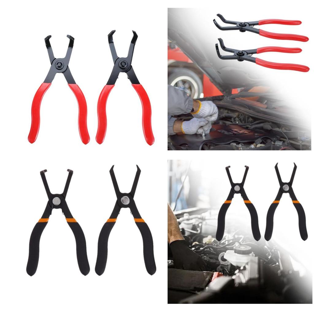 2x Push Pin Removal Pliers Set High Carbon Steel,Sturdy Professional High Performance Includes 30 Degree and 80 Degree Pliers