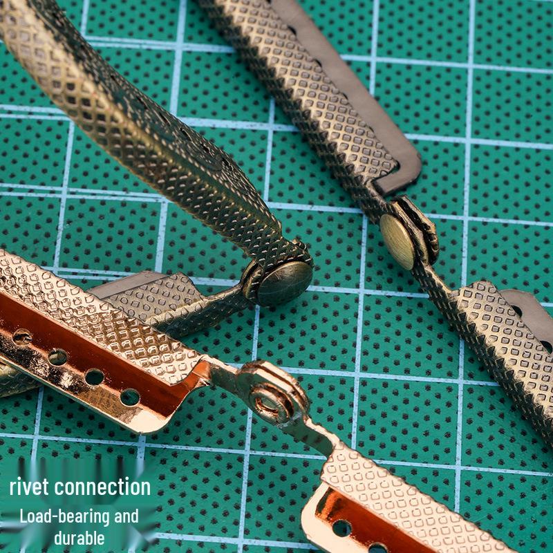 Квадратная застежка с тиснением в виде капли воды: Золотая и Зеленая Древнезолотая Фурнитура для Сумки - Ручка и Ремень для DIY