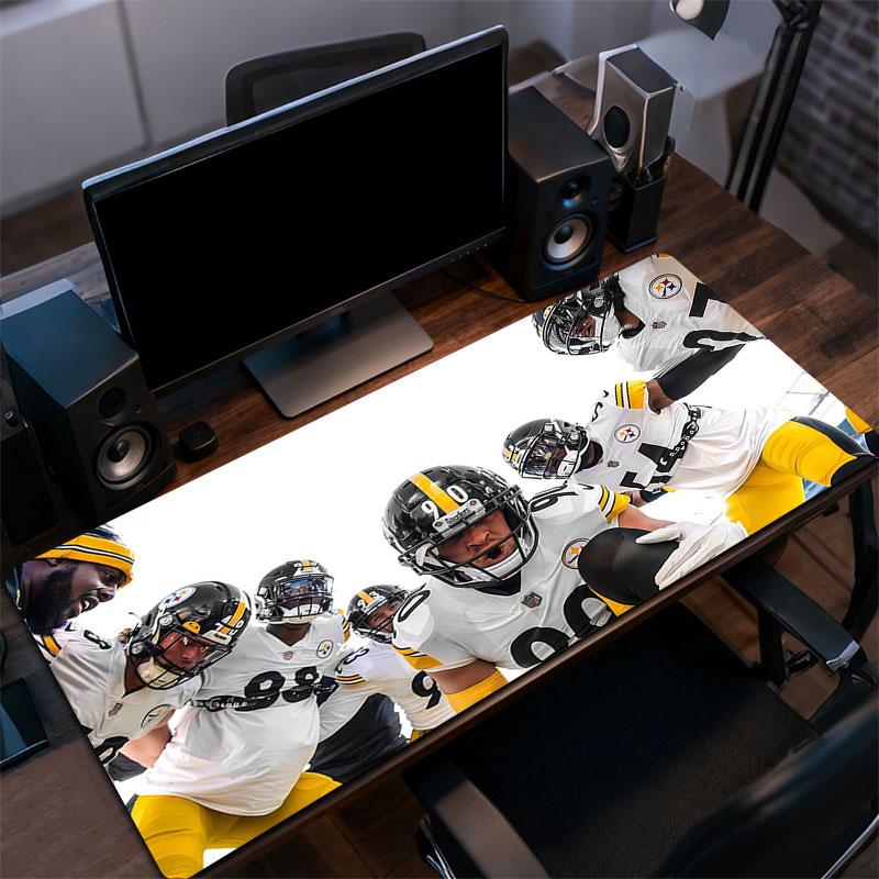 Steelers Players Mouse Pad, Large Gaming Desk Mat, Non-slip XXL Mousepad for Laptop & Tablet, Mini PC Playmat with Stitched Edges