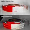 Reflective Safety Tape DOT-C2 PET Material Red & White Waterproof Sunscreen Strong Reflection Warning Tape for Safety