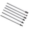 6pcs Tungsten Carbide Aluminum Rotary Files Burr Set 6mm Shank 10mm Cutting Diameter
