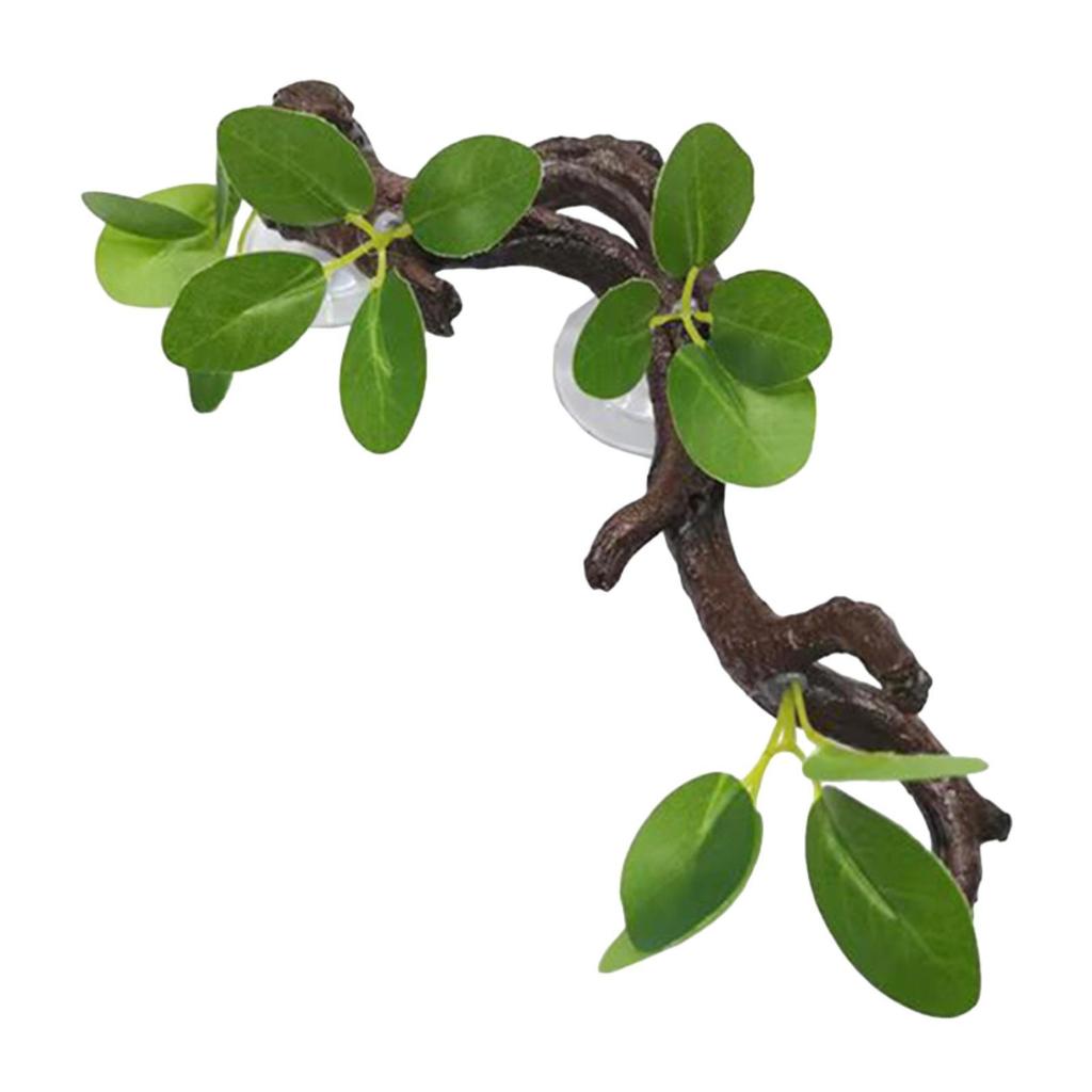 Reptile Corner Branch Decorative Reptiles Plants for Lizard Aquarium Crab