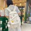 Студенческий школьный рюкзак, однотонный женский дорожный рюкзак, легкий рюкзак для девочек