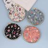 Vintage Mini Makeup Floral Mirror Portable Compact Pocket Hand Mirror Pocket Cosmetic Mirror Women