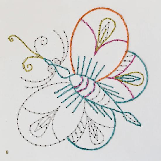 9 шт. вышивальных стежковых карточек с бабочками, птицами, насекомыми, стежковых карточек, самодельных вышивальных карточек для начинающих любителей вышивки