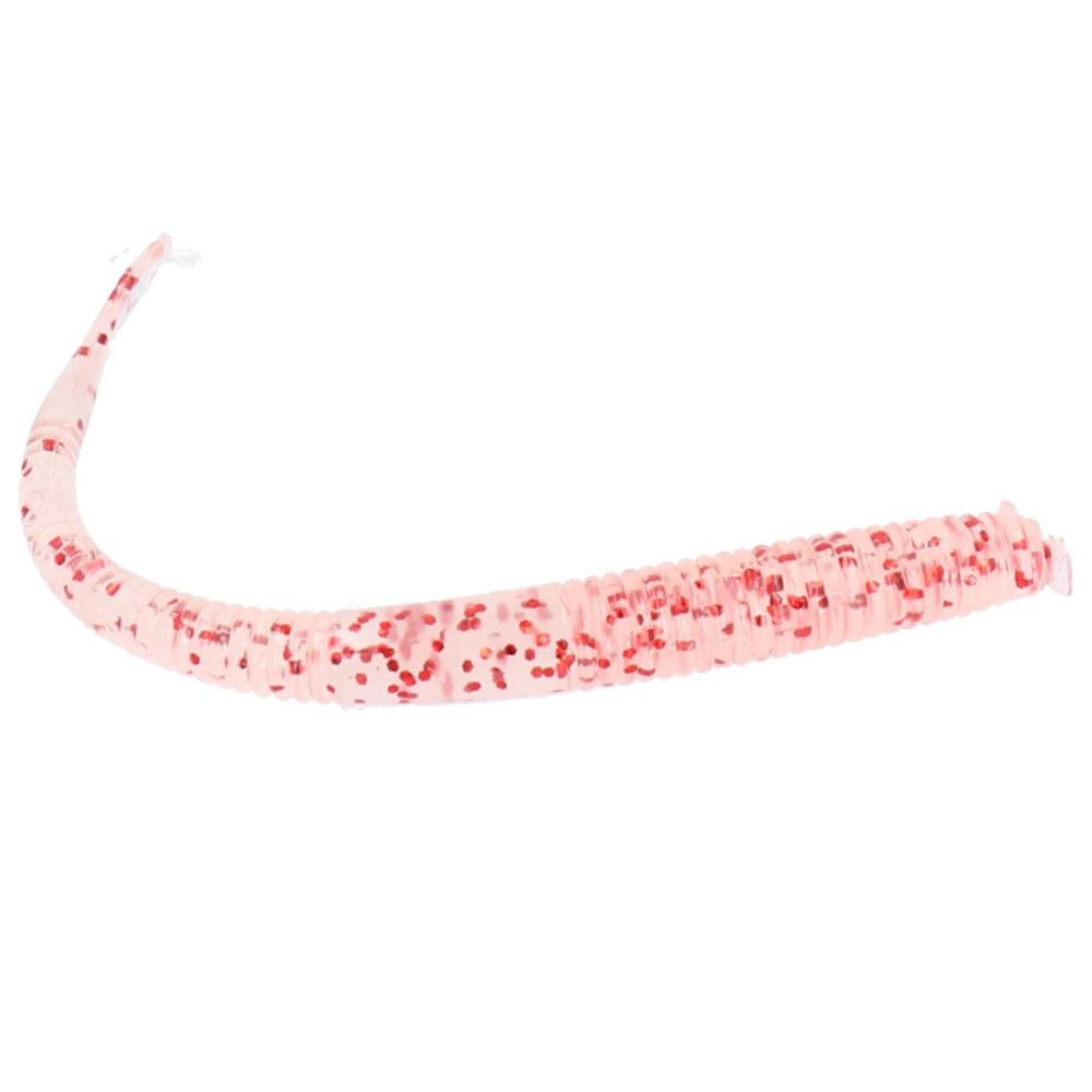 40PCS Soft Simulation Fishing Lure 10cm Fishing Bait Earthworm Bait Freshwater Fishing