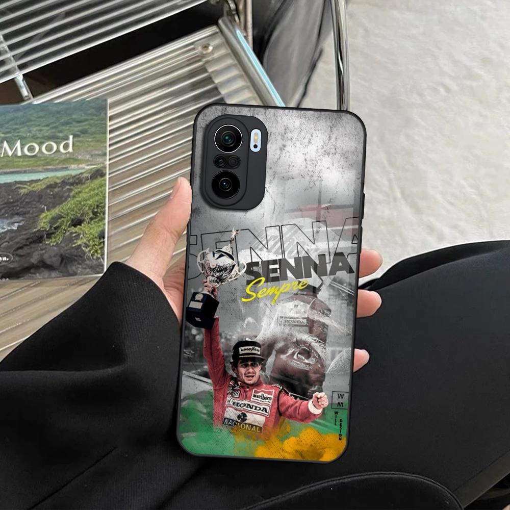 Чехол для телефона Ayrton Senna F1 для Xiaomi Redmi Note 13 12 11 10 13c 9t 12s 11s 12c Pro закаленное стекло