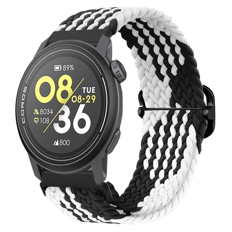 Нейлоновый плетеный ремешок 20/22 мм для COROS APEX 4/PACE Pro/4 3 2 Регулируемый браслет для CMF Watch 3/2/1 Pro Suunto Race 2/S/Run
