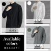 BN1 Select Stand Collar Basic Stylish Casual Long Loose Home Stylish Plus Sizes Cool Solid Korean BN99 Size 2XL Shirt, Sleeves, Fit, Spring/Summer,