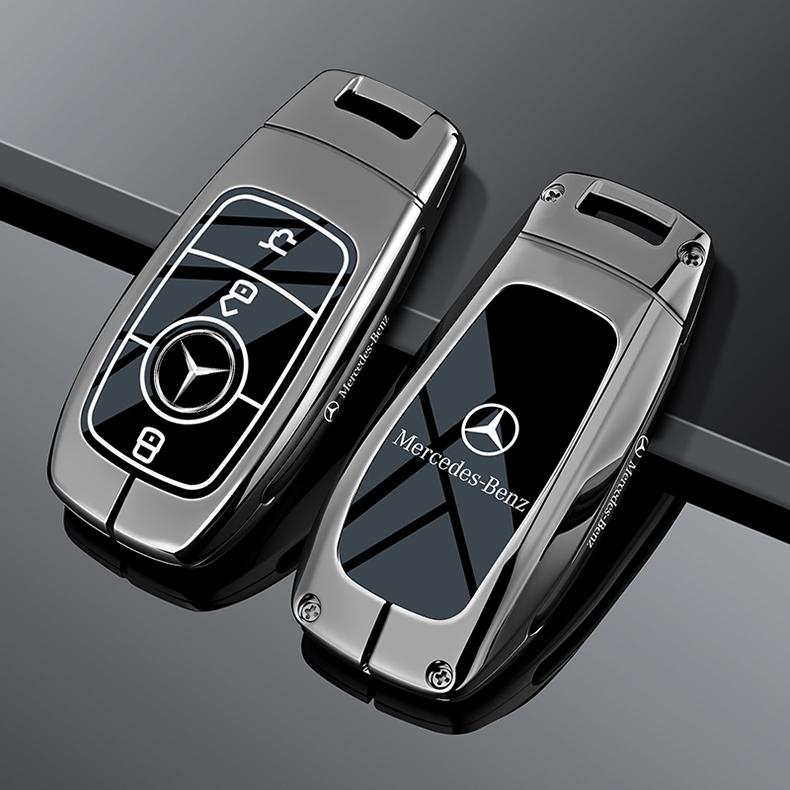CRH1 Zinc Alloy Car Key Case Cover Protector Shell For Mercedes Benz A C E G Class GLC CLE CLA GLB GLS W177 W205 W213 W222 X167 AMG