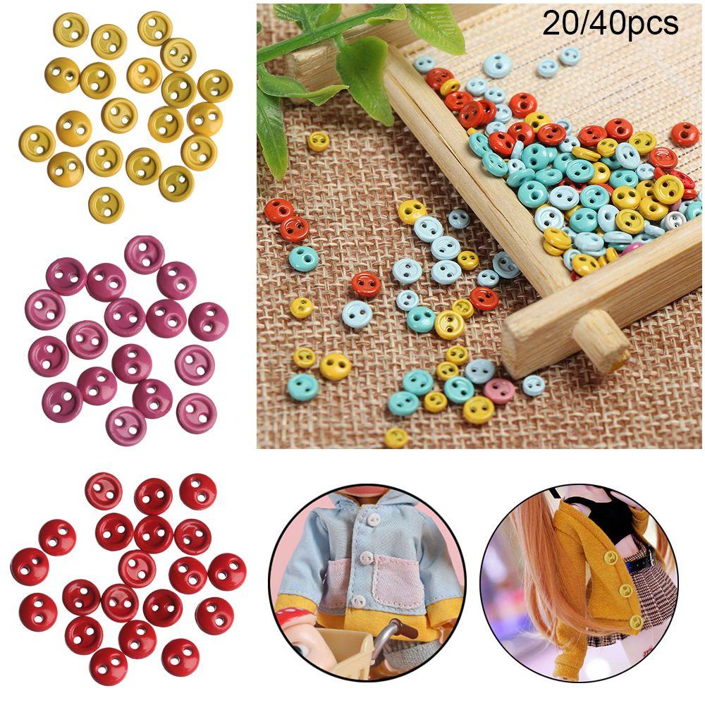Clothing Buckles Multi-color Mini Doll Buttons Round Buckle DIY Sewing Accessories Metal Button
