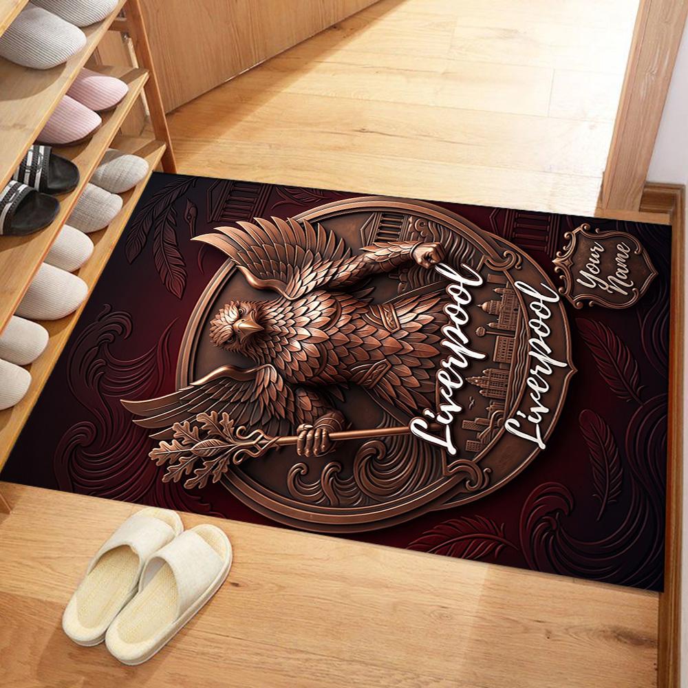 Liverpool Fc Personalized Text Area Rug Design For Bedrooms Kitchen Outdoor Playrooms Antislip Rug Office Home Decor Perfect Gift For Womenmen