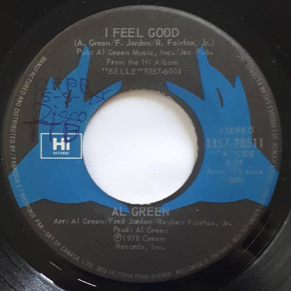 7-дюймовая пластинка AL GREEN I Feel Good Feels Like Summer 135778511 Hi Records 1978 Канада SoulFunk Б/у
