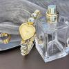 Women Heart Shaped Case Watches Cute Rhinestone Inlaid Bracelet Watch Elegant Temperament Wristwatches Girls Clock Gift