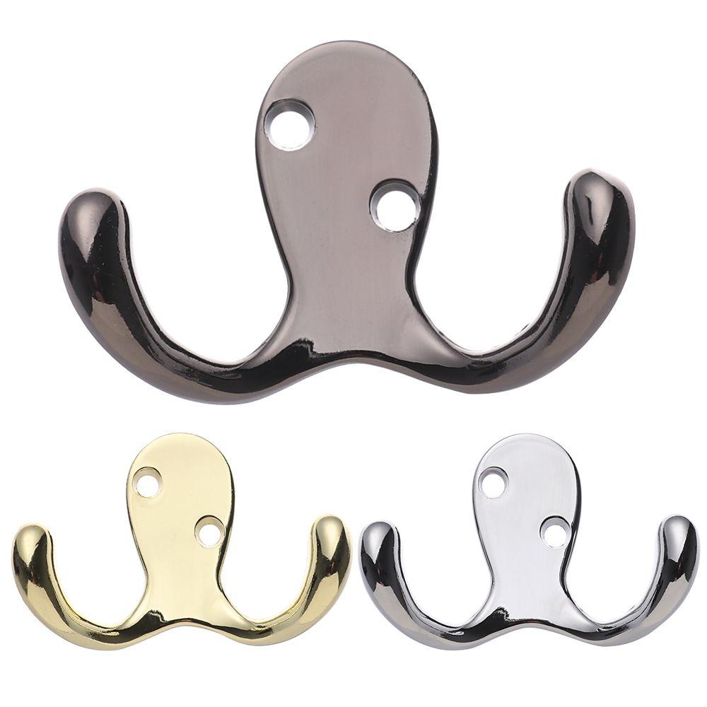 Винтажная одежда мелочи металл двойные крючки настенный крючок полированная вешалка