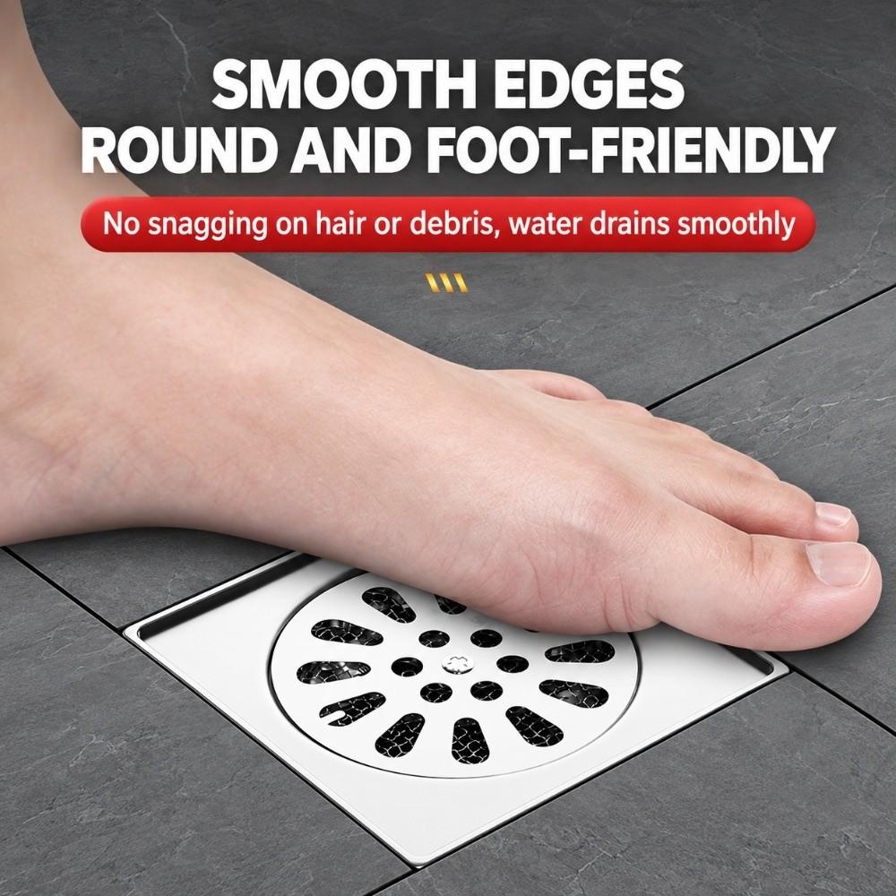 Round Drain Cover Stainless Steel Drain Filter Durable Floor Drain Lid Floor Drain Replacement