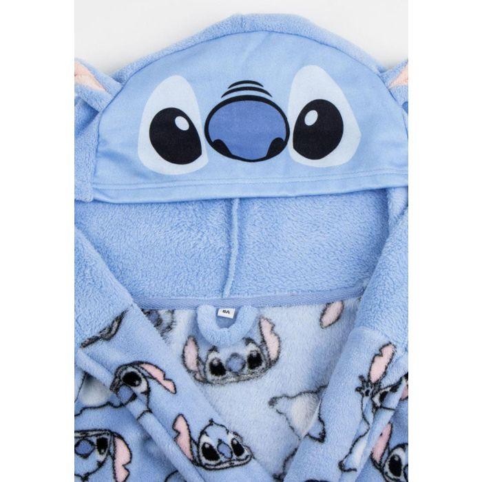 Peignoir Enfant - DISNEY - Stitch - Polaire Doux - Capuche 3D - 2 Poches