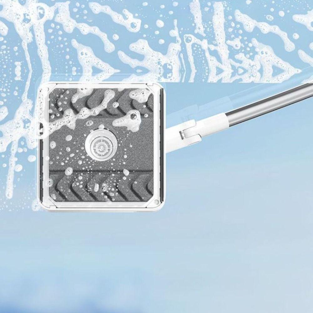 Растягивающийся инструмент для мытья окон, серый бытовой стеклоочиститель, очиститель окон для высотных зданий, настенный