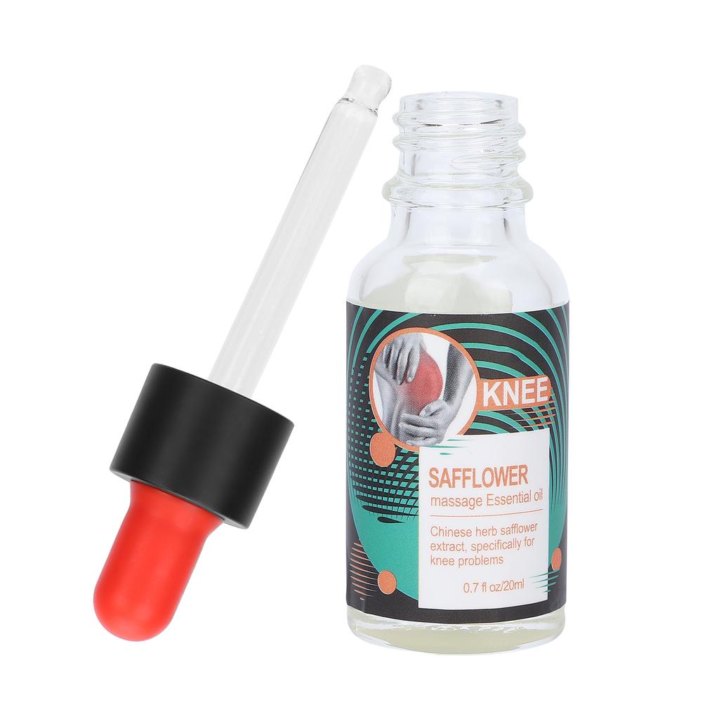 LANSIYI Натуральное растительное масло, абсорбирующееся, снимающее дискомфорт в коленях, массажное масло с сафлором 20 мл