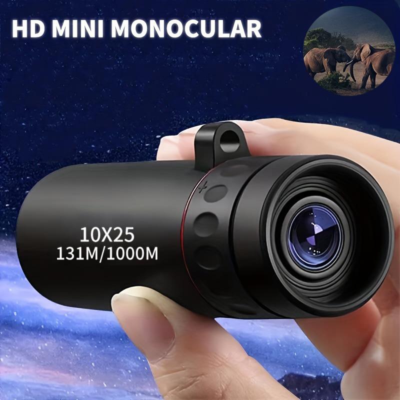 10X25 High Magnification HD Monocular Telescope - Low Light Night Vision, Portable for Sports & Mobile Photography
