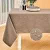 Waterproof Rectangle Table Cloth, Farmhouse Tablecloth, Anti-Shrink, Soft and Wrinkle Resistant, Decorative Fabric Table Cover