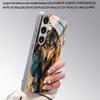 Крутой рисунок волка 2D Чехол для телефона Samsung S26 S25 S24 S23 S22 S21 S20 A56 A36 A16 Электрооцинкованный Стеклянная Защитная Крышка