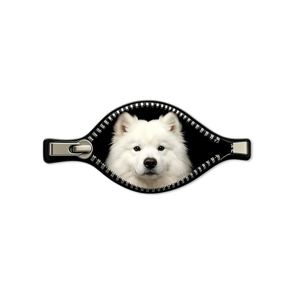 Waterproof Dog Car Decal Zipper Design Pet Car Decoration Sticker Dog Car Sticker  Scratch Covering