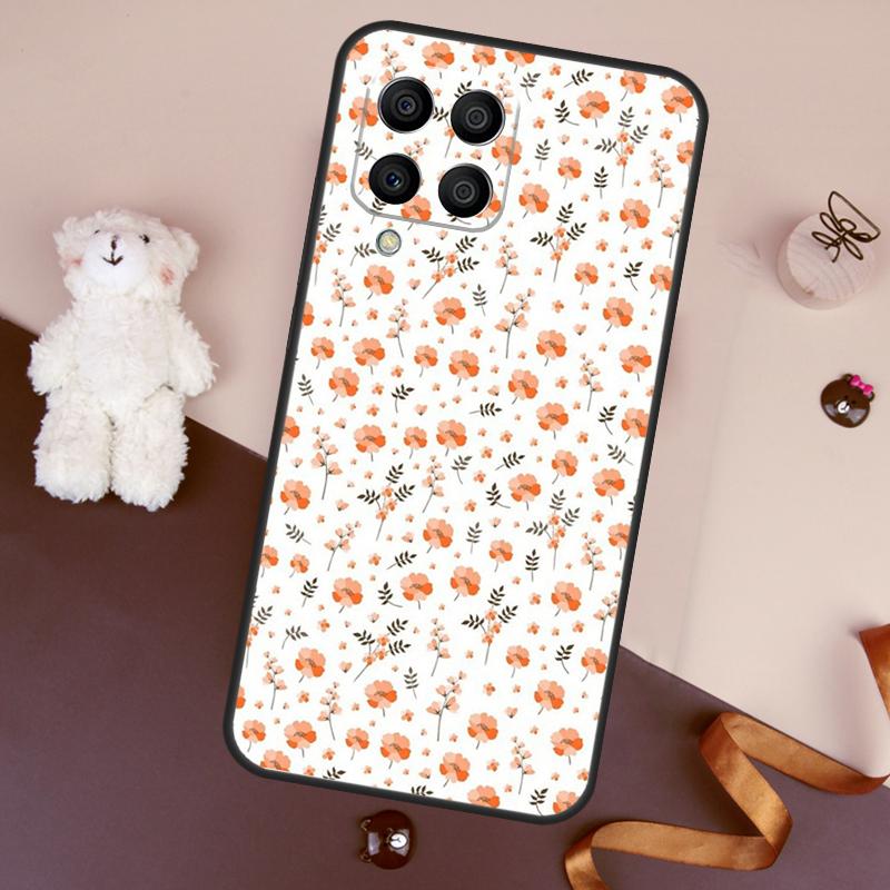Чехол с узором из апельсиновых цветов для Samsung Galaxy M36 M55 M35 M15 M56 M16 M54 M14 M34 M31 M11 M13 M53 M12 M32 M52 M06