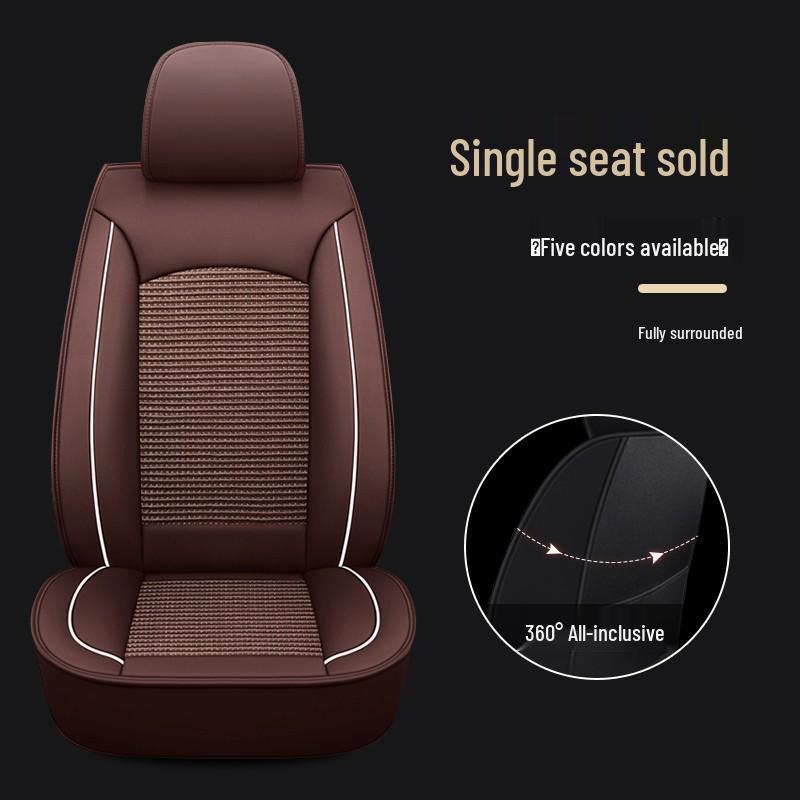 Universal Full Wrap Car Seat Cover for Driver & Co-Driver - All Seasons, Fits Sedan, SUV, Pickup, Van