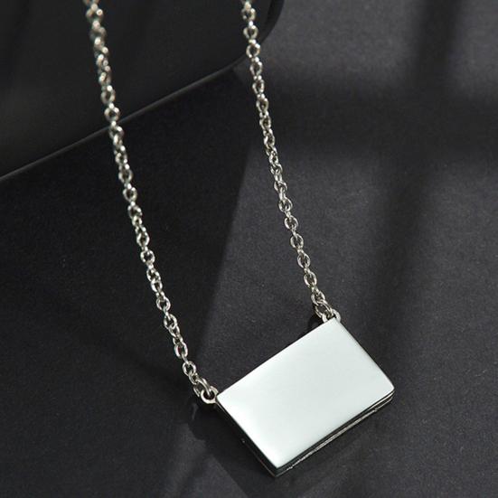 Ожерелье с подвеской, гальваническое покрытие, яркая отделка, антикоррозийное украшение, аксессуар для ожерелья-конверта