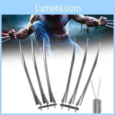 Игрушка Когти Росомахи с жетоном Логана, ожерелье, реквизит для косплея на Хэллоуин