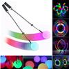 LED 7 Colors Poi Glow Poi Multi Function LED Glow Poi Rainbow Fade And High Strobe Spinning LED Glow Toy Light Up Balls