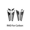 LHD/RHD For KIA EV6 -2026 Inner Door Handle Bowl Cover Carbon Fiber Style ide Door Panel Trim Stripe Interior Accessories