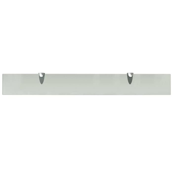VidaXL Wall Shelves 2 Pcs Glass 80 X 10 Cm 8 Mm