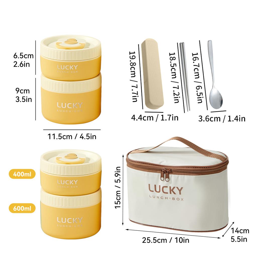 304 Stainless Steel Insulated Bento Box Microwave Heatable Round Sealed Thermal Lunch Box For Kids Students Food Container