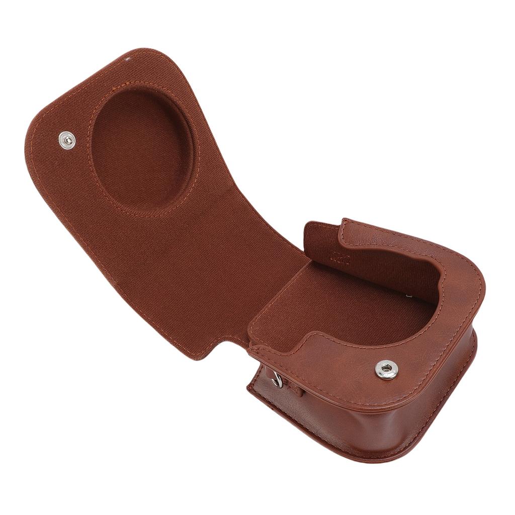 Protective Case Fit for Fujifilm Mini12 Mini11 Camera PU Leather Instant Camera Storage Bag with Shoulder Strap Brown